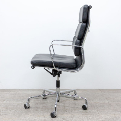 Vitra EA 219 Soft Pad cuir Noir