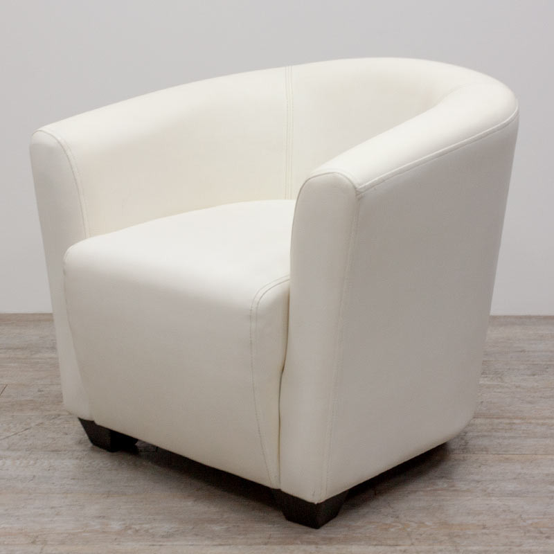 Chauffeuse simili cuir Blanc 2nd Ch