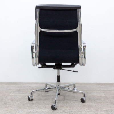 Vitra EA 219 Soft Pad cuir Noir