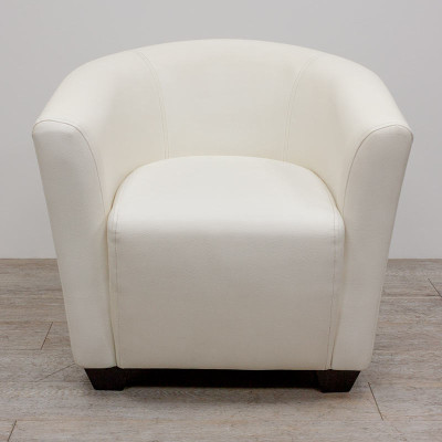 Chauffeuse simili cuir Blanc 2nd Ch
