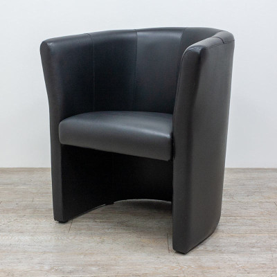 Chauffeuse simili cuir Noir 2nd Ch.