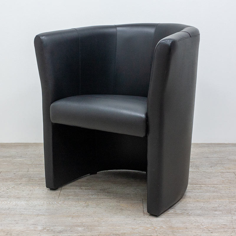 Chauffeuse simili cuir Noir 2nd Ch.