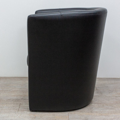 Chauffeuse simili cuir Noir 2nd Ch.