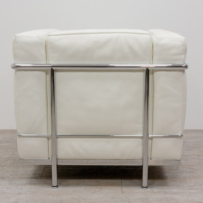 Fauteuil Cassina LC2 en cuir Blanc
