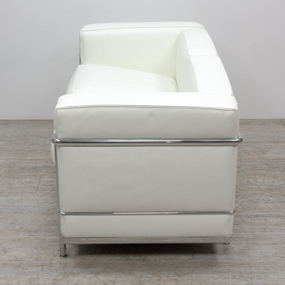 Canapé Cassina LC2 en cuir Blanc