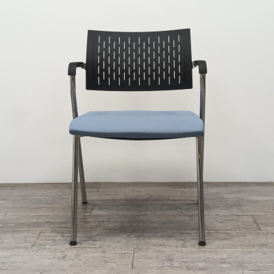 Chaise Bene B_Cause Bleu accoudoirs