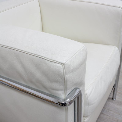 Fauteuil Cassina LC2 en cuir Blanc