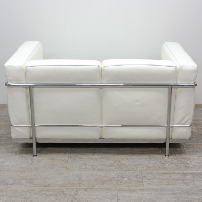 Canapé Cassina LC2 en cuir Blanc