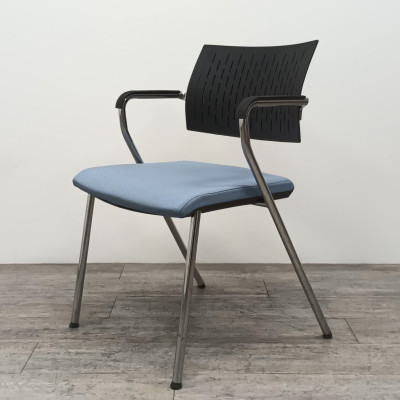 Chaise Bene B_Cause Bleu accoudoirs