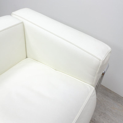 Canapé Cassina LC2 en cuir Blanc