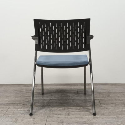 Chaise Bene B_Cause Bleu accoudoirs