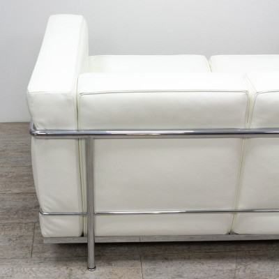 Canapé Cassina LC2 en cuir Blanc