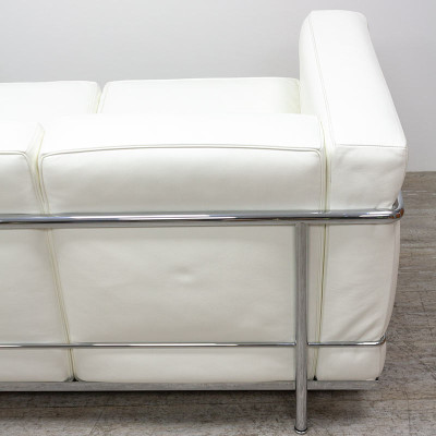Canapé Cassina LC2 en cuir Blanc