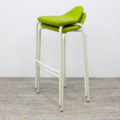 Tabouret Haut Materia Tissu Vert