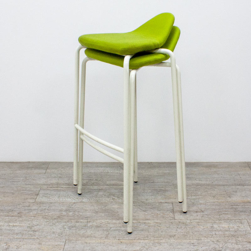 Tabouret Haut Materia Tissu Vert