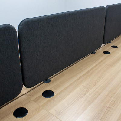 Bench 8 postes L480 MDD Cacao/ Noir