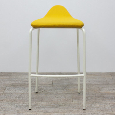 Tabouret Haut Materia Tissu Jaune