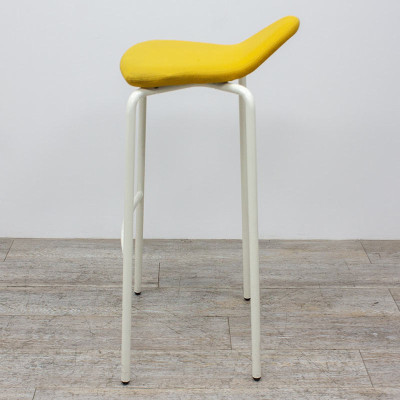 Tabouret Haut Materia Tissu Jaune
