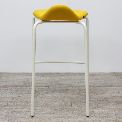 Tabouret Haut Materia Tissu Jaune