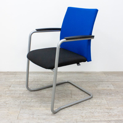 Chaise Haworth Comforto Bleu Noir