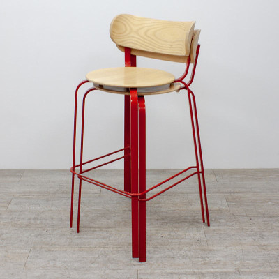 Tabouret Lapalma STIL Rouge / Bois