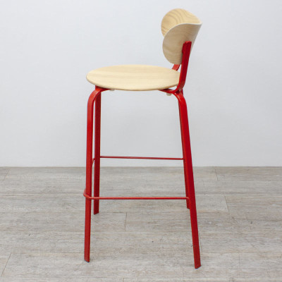 Tabouret Lapalma STIL Rouge / Bois