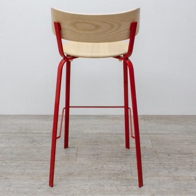 Tabouret Lapalma STIL Rouge / Bois