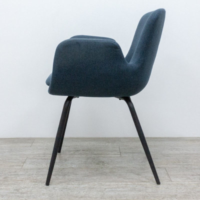 Chaise en tissu Bleu