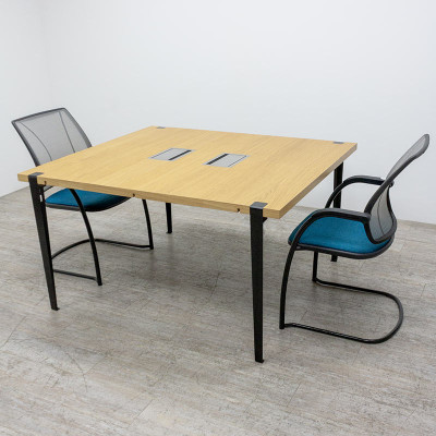 Table Tiptoe L140 Noir/Chêne