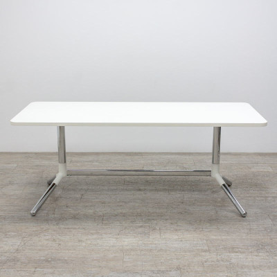 Materia Table L180 Blanc / Chromé