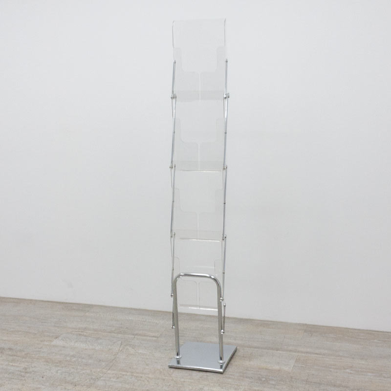 Présentoir pliable transparent