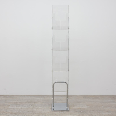 Présentoir pliable transparent