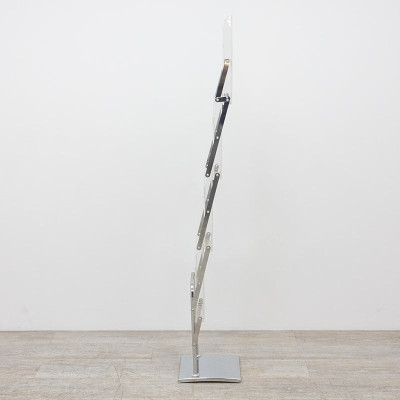 Présentoir pliable transparent