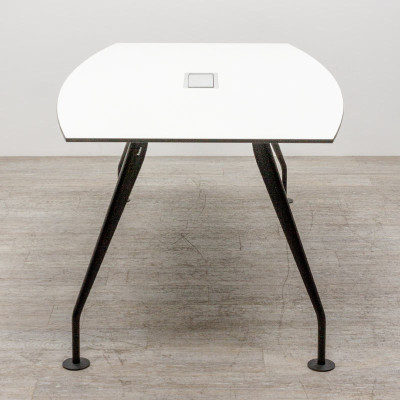 Bene table tonneau L180 Blanc /Noir