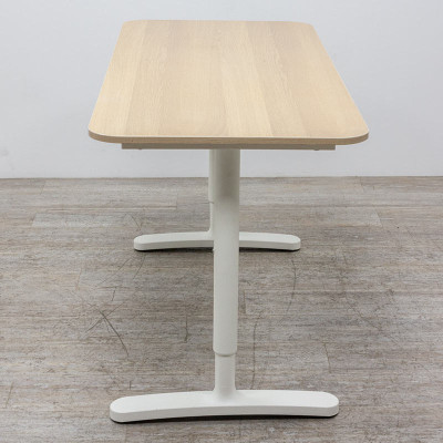 Bureau Ikea L140 Hêtre Clair Blanc