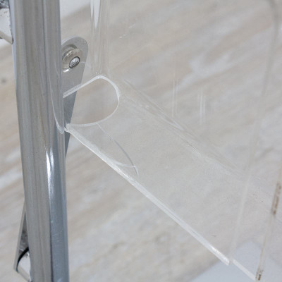 Présentoir pliable transparent