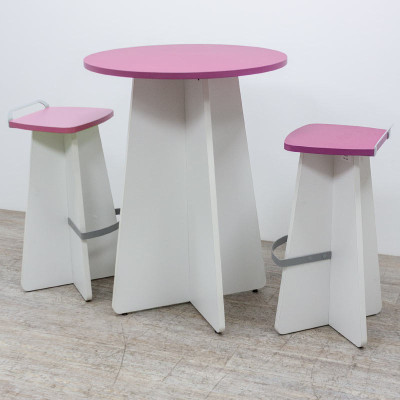 Ensemble Buronomic Rose / Blanc