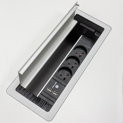 Bene table tonneau L180 Blanc /Noir