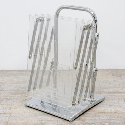 Présentoir pliable transparent