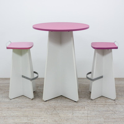 Ensemble Buronomic Rose / Blanc