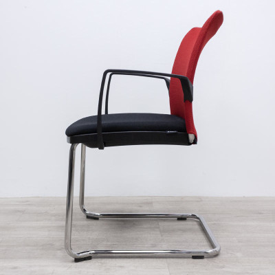 Majencia chaise luge Rouge / Noir