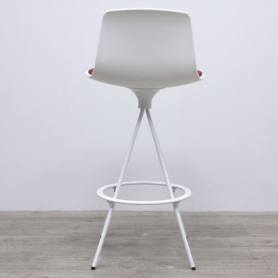 Enea Tabouret Lottus Blanc / Rouge