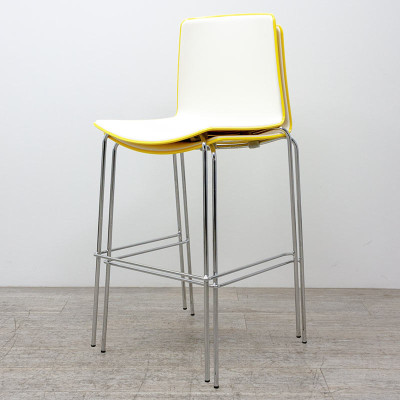 Tabouret Tweet 896 Blanc / Jaune