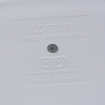 Enea Tabouret Lottus Blanc / Rouge