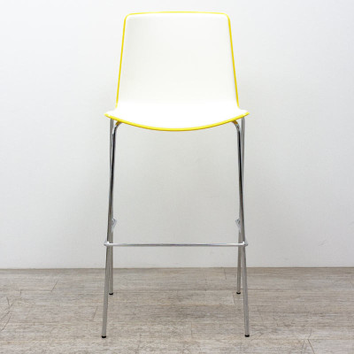 Tabouret Tweet 896 Blanc / Jaune