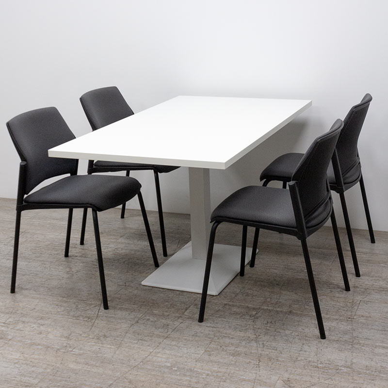 Table rectangulaire L140 Blanc