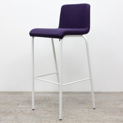 Tabouret B-Free Violet / Blanc
