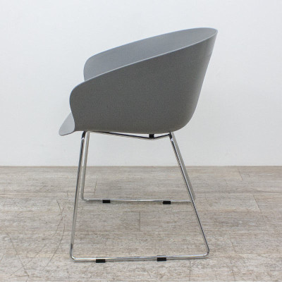 Chaise coque gris