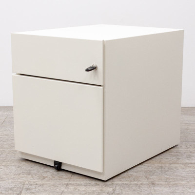 Caisson métallique 2 tiroirs Blanc