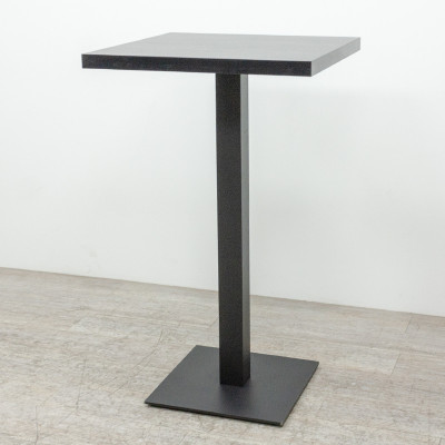 Table haute carrée Noir